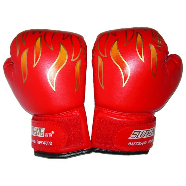 Flame Children's Punching Bag Boxing Sponge Gloves