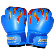 Flame Children's Punching Bag Boxing Sponge Gloves